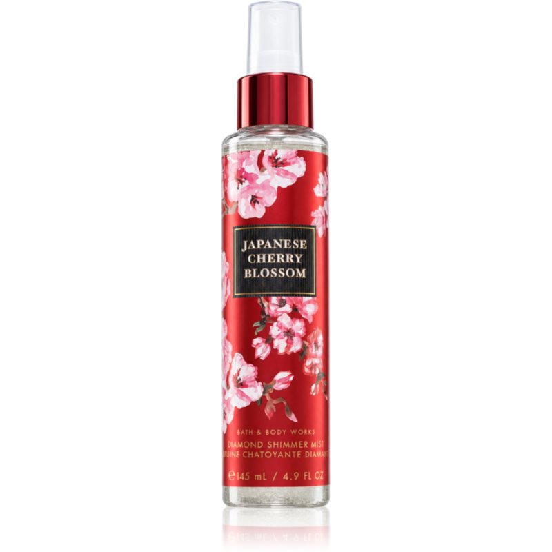 Bath & Body Works Japanese Cherry Blossom scented mist with glitter for women 145 ml