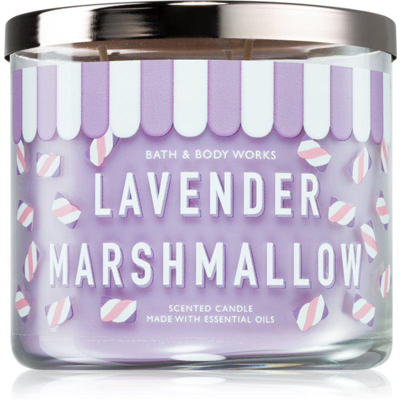 Bath & Body Works Lavender Marshmallow aроматична свічка 411 гр