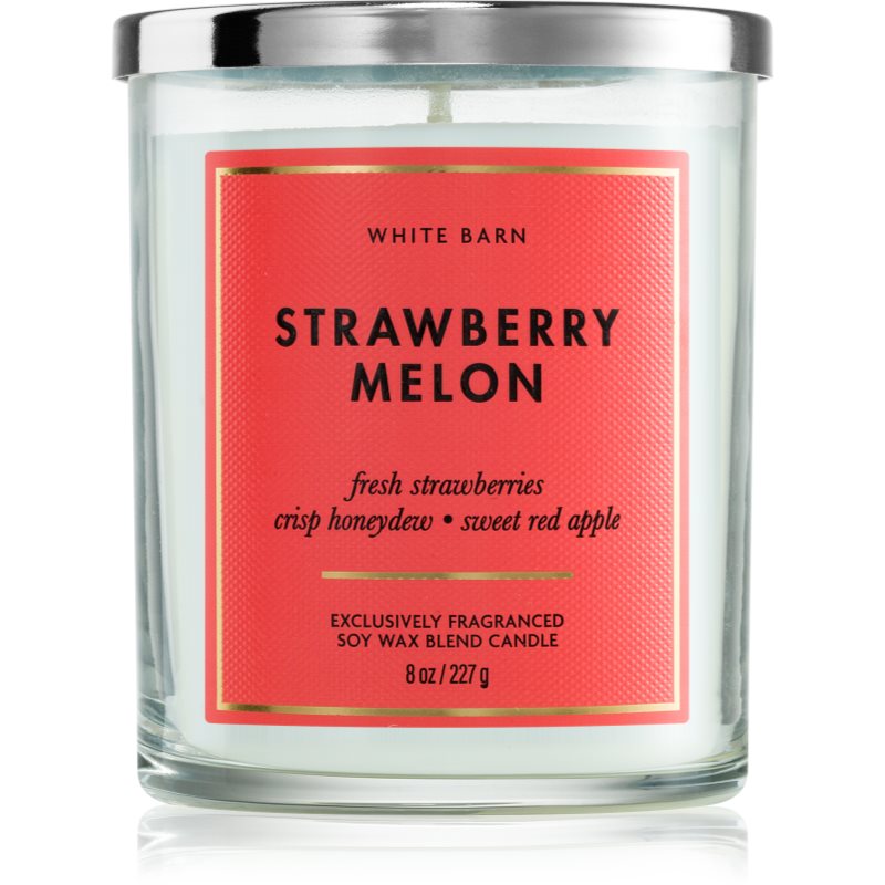 Bath & Body Works Strawberry Melon vonná svíčka 227 g