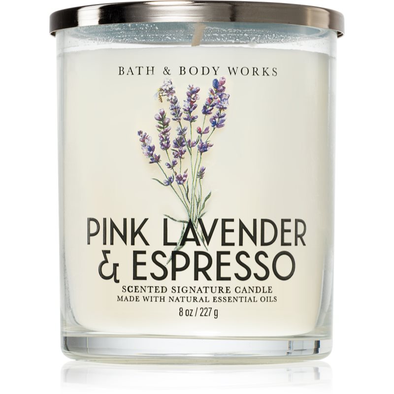 Bath & Body Works Pink Lavender & Espresso vonná svíčka 227 g