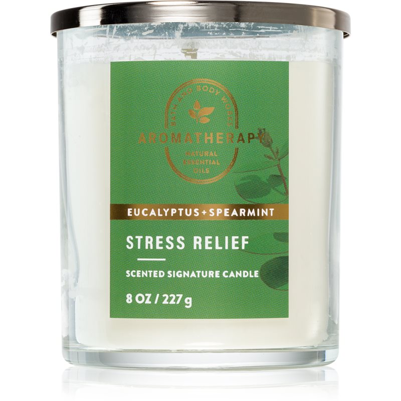 Bath & Body Works Stress Relief Eucalyptus & Spearmint vonná svíčka Stress Relief 227 g