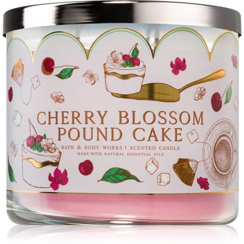 Bath & Body Works Cherry Blossom Pound Cake aроматична свічка 411 гр