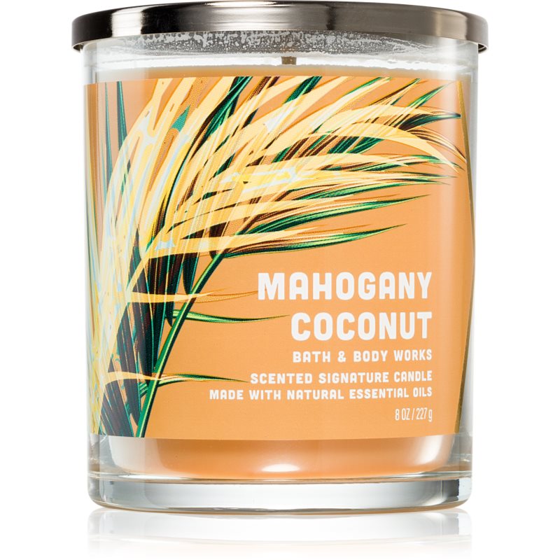 Bath & Body Works Mahogany Coconut vonná svíčka 227 g