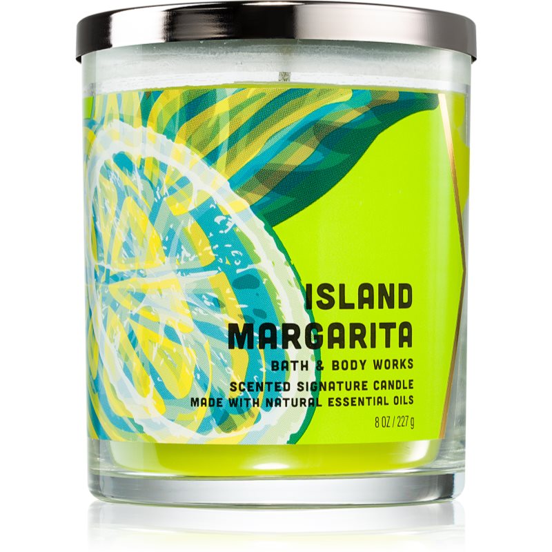 Bath & Body Works Island Margarita mirisna svijeća s esencijalnim uljem 227 g