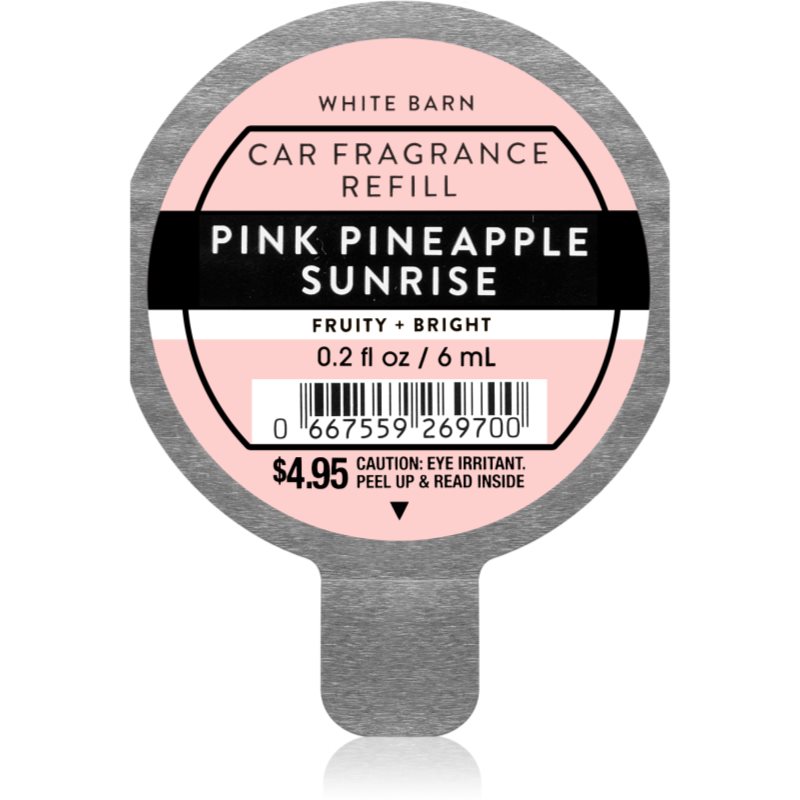 Bath & Body Works Pink Pineapple Sunrise aромат для авто змінне наповнення 6 мл
