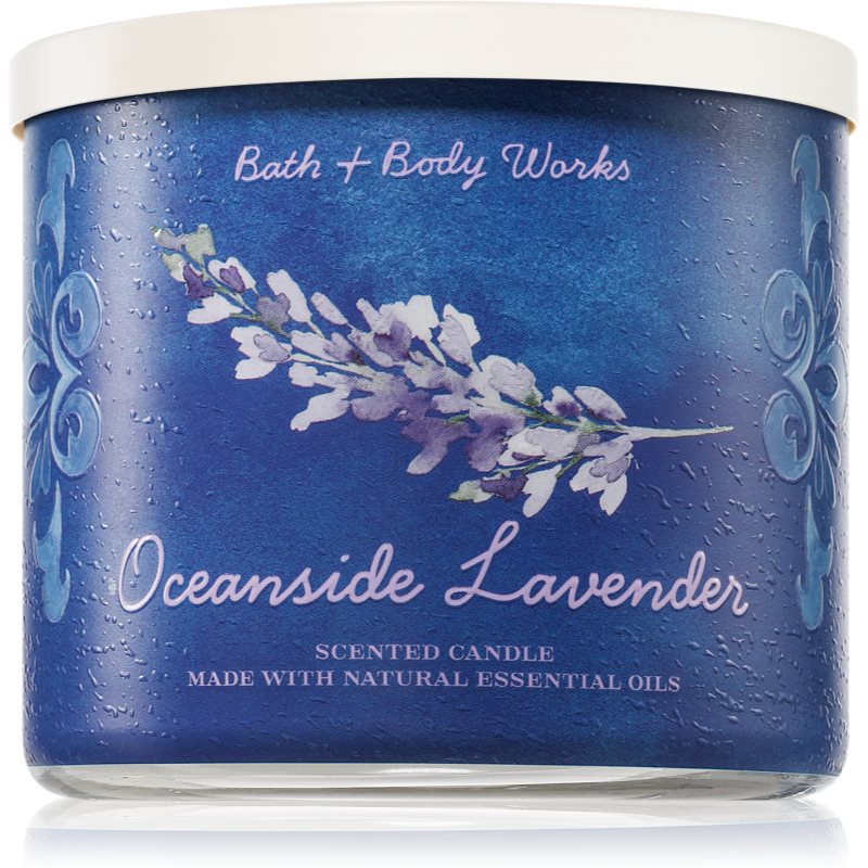 Bath & Body Works Oceanside Lavender vonná svíčka 411 g