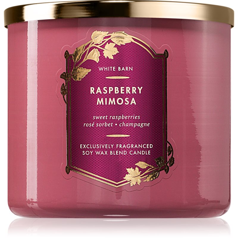 Bath & Body Works Raspberry Mimosa vonná svíčka 411 g