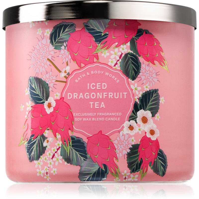 Bath & Body Works Iced Dragonfruit Tea vonná svíčka 411 g