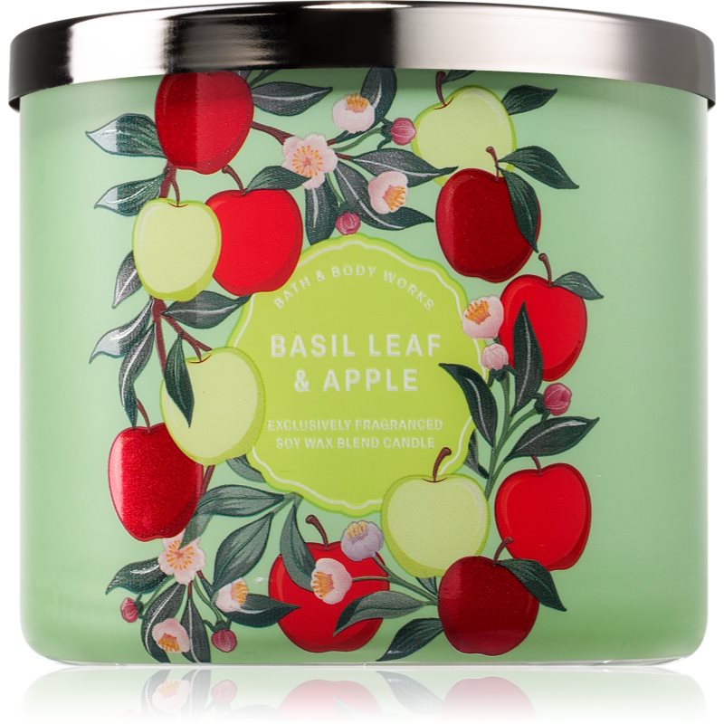 Bath & Body Works Basil Leaf & Apple vonná svíčka 411 g