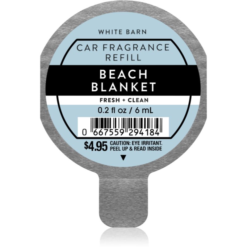 Bath & Body Works Beach Blanket Désodorisant Voiture Recharge 6 Ml