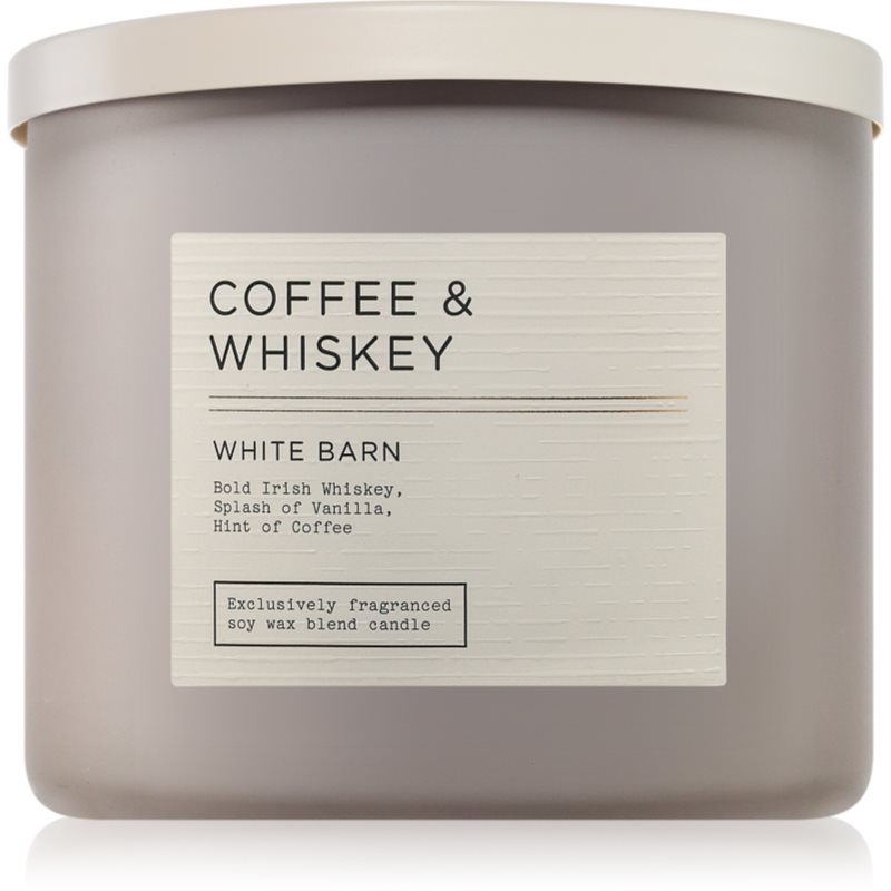 Bath & Body Works Coffee & Whiskey vonná svíčka 411 g