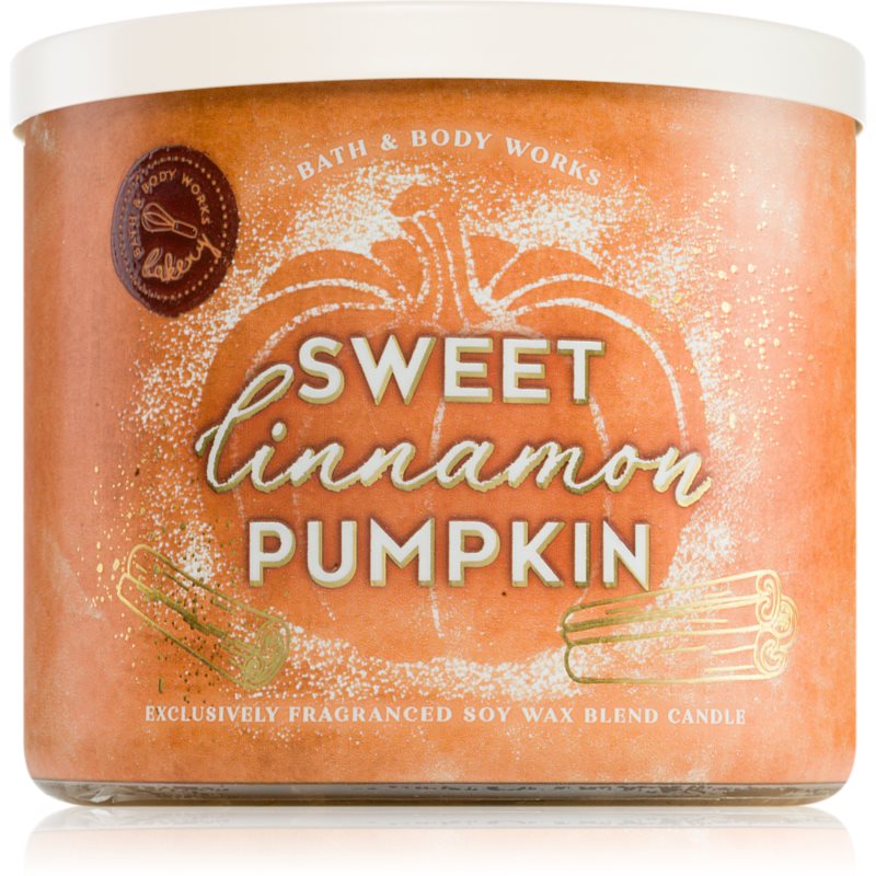 Bath & Body Works Sweet Cinnamon Pumpkin vonná svíčka 411 g