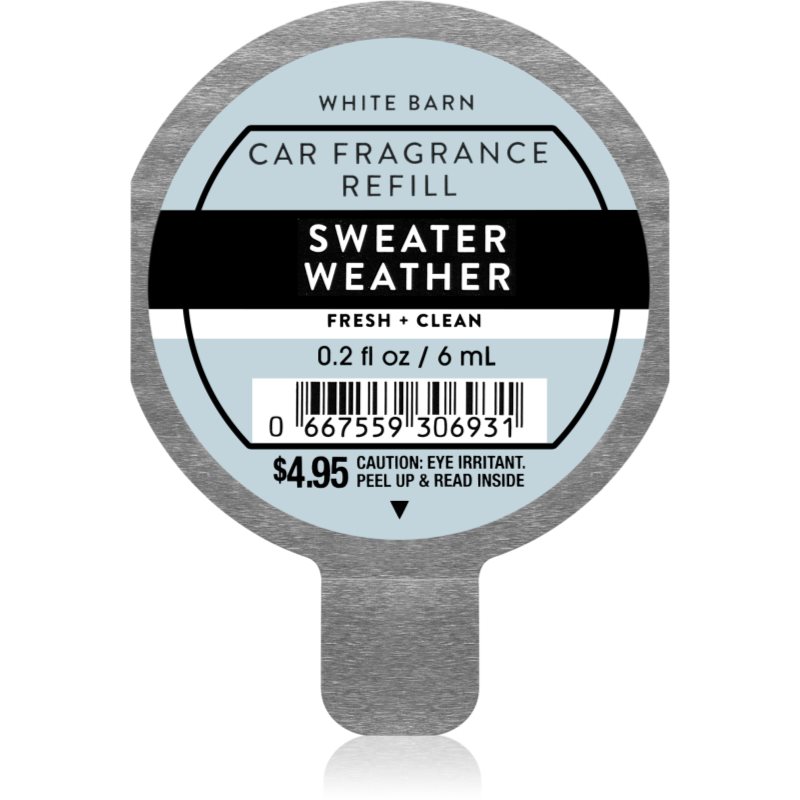 Bath & Body Works Sweater Weather vůně do auta náhradní náplň 6 ml