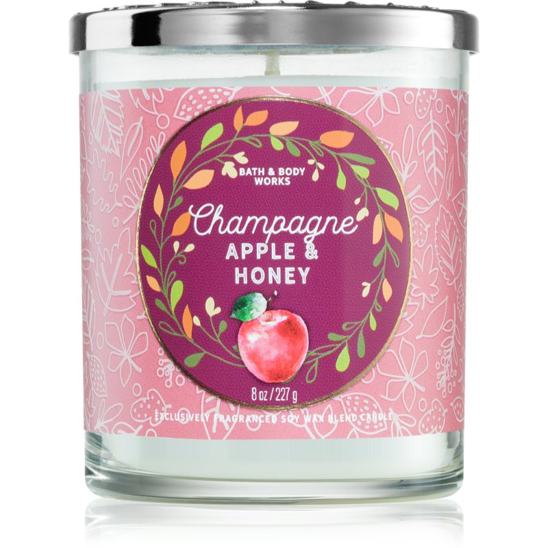 Bath & Body Works Champagne Apple & Honey Bougie Parfumée 227 G