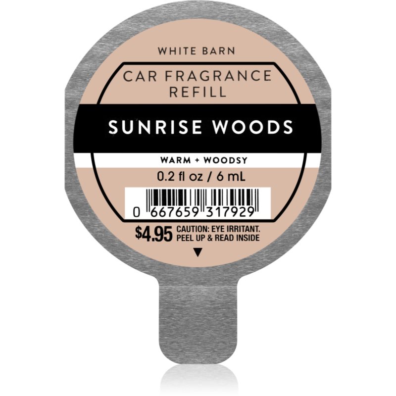 Bath & Body Works Sunrise Woods vůně do auta náhradní náplň 6 ml