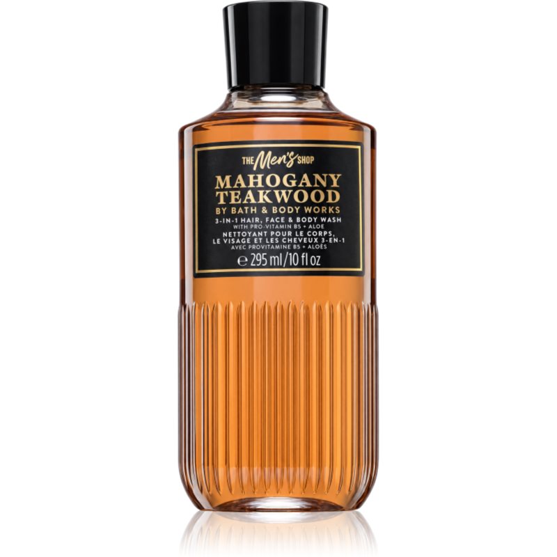 Bath & Body Works Mahogany Teakwood почистващ гел за лице, тяло и коса 295 мл.