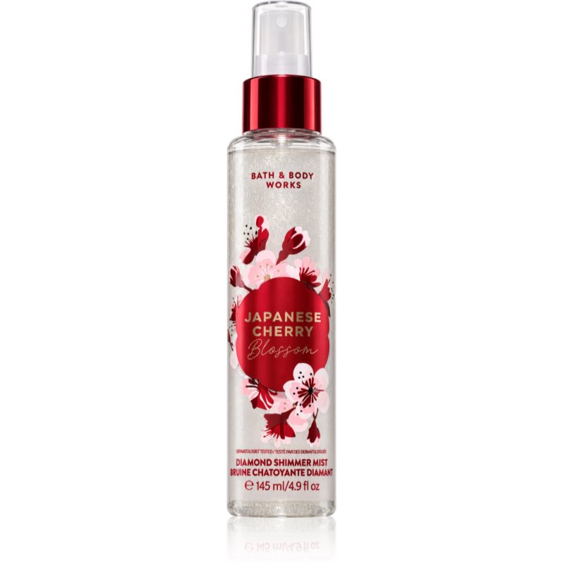 Bath & Body Works Japanese Cherry Blossom scented mist with glitter for women 145 ml