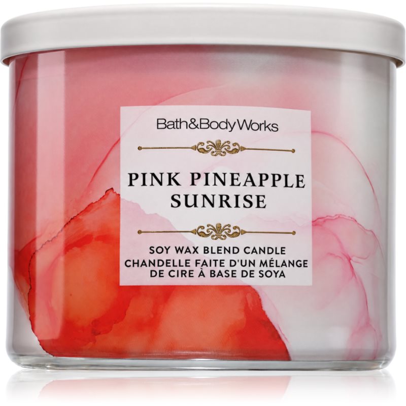 Bath & Body Works Pink Pineapple Sunrise scented candle 411 g