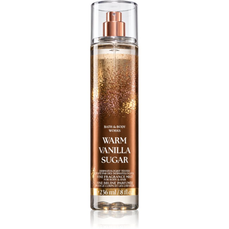 Bath & Body Works Warm Vanilla Sugar scented mist for body and hair for women 236 ml