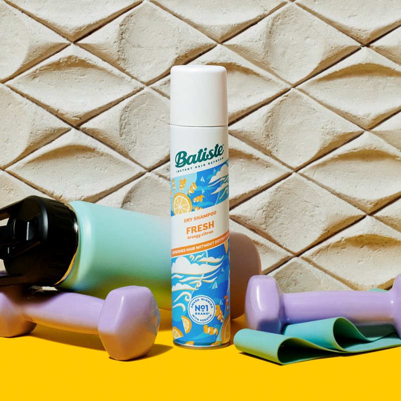 Batiste Fresh Breezy Citrus Dry Shampoo For All Hair Types Mixed Colours 200 Ml