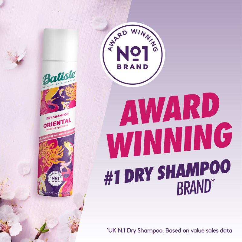 Batiste Oriental Jasmine Opulence Dry Shampoo For All Hair Types 200 Ml