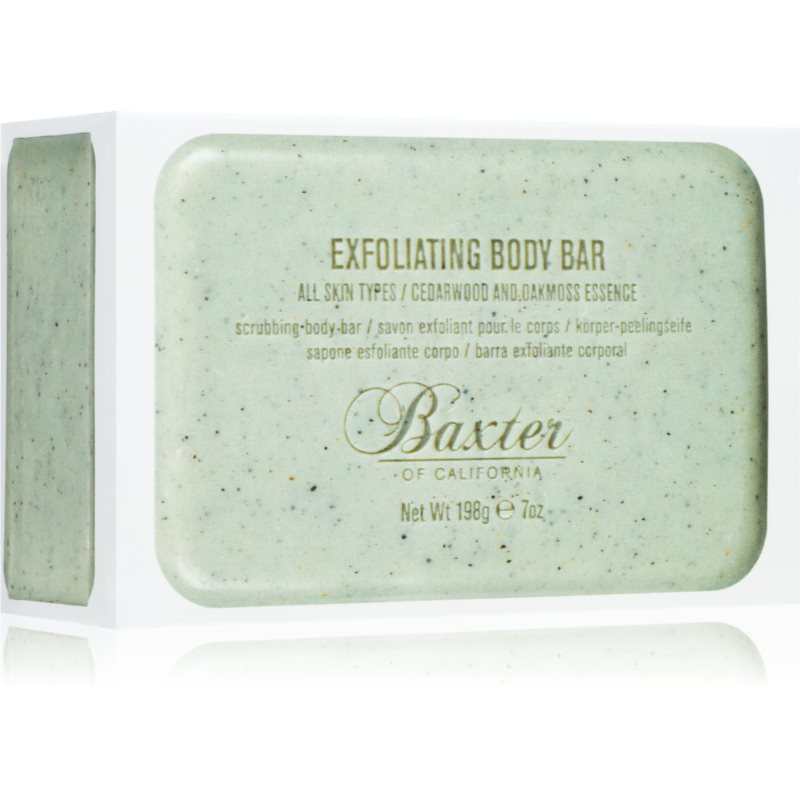 Baxter of California Exfoliating Body Bar Cedarwood & Oakmoss Essence savon corps exfoliant pour homme 198 g male