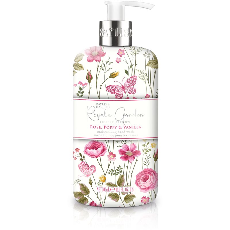 Baylis & Harding Royale Garden Rose, Poppy & Vanilla 500 ml tekuté mydlo pre ženy