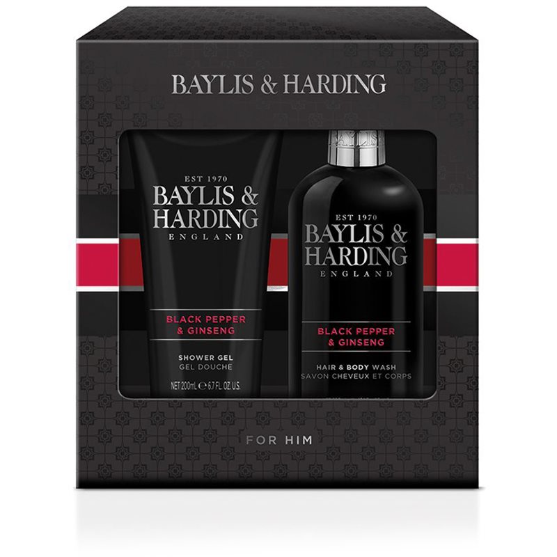 

Baylis & Harding Black Pepper & Ginseng подарунковий набір (для тіла та волосся