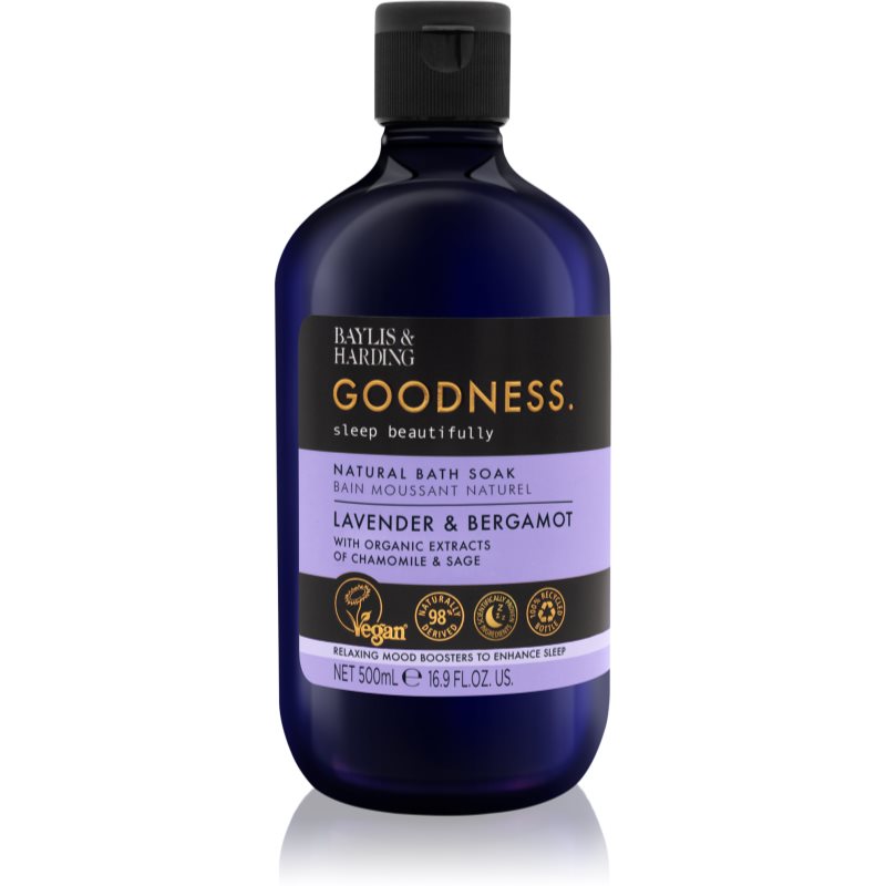 E-shop Baylis & Harding Goodness Sleep Beautifully pěna do koupele pro klidný spánek Lavender & Bergamot 500 ml