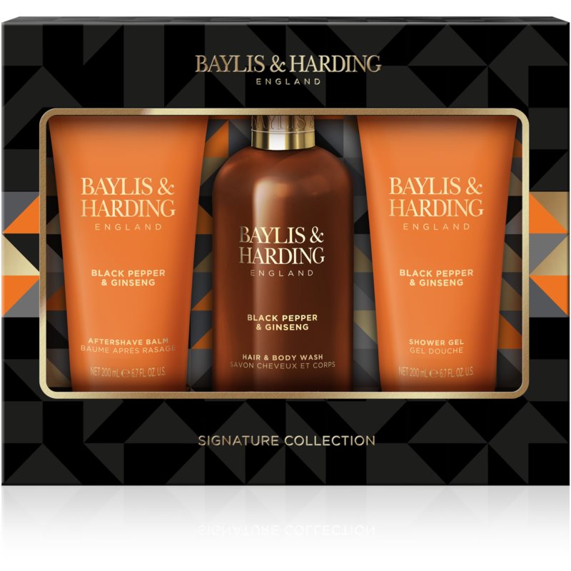 Baylis & Harding Black Pepper & Ginseng подарунковий набір (для обличчя, тіла та волосся) для чоловіків