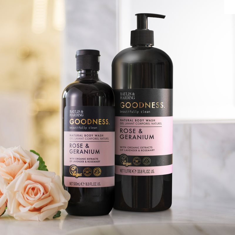 Baylis & Harding Goodness Rose & Geranium Duschgel 1000 ml