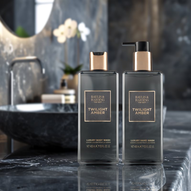 Baylis & Harding The Edit Twilight Amber високоякісне рідке мило Amber, Vertiver & Vanilla 400 мл