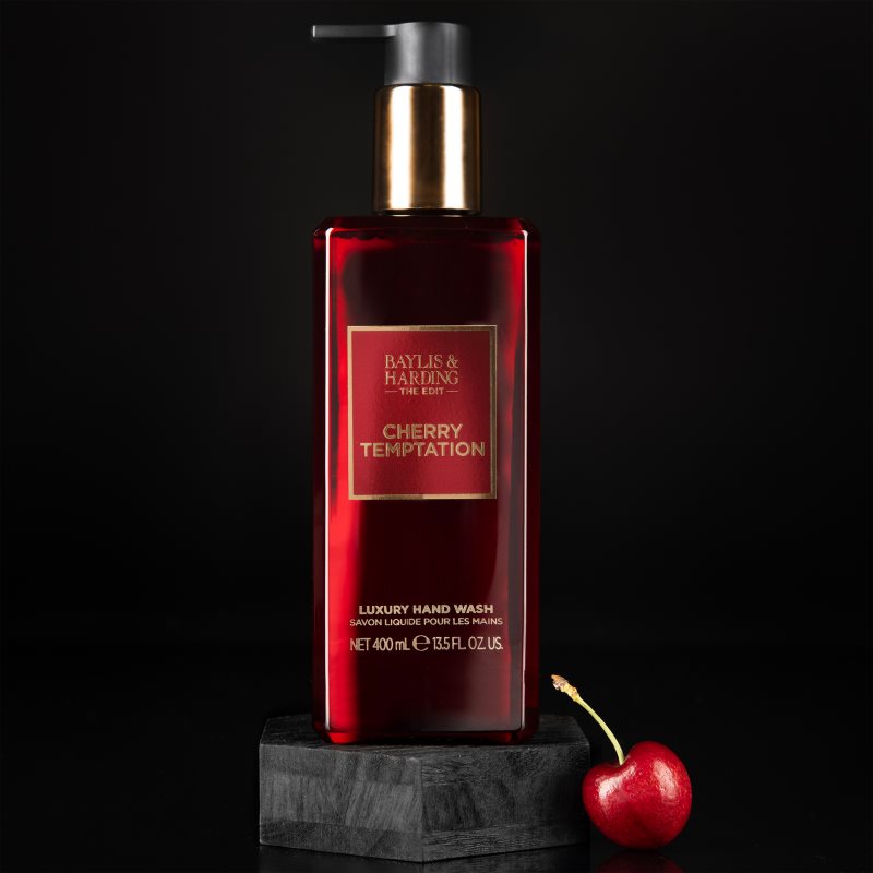 Baylis & Harding The Edit Cherry Temptation високоякісне рідке мило Cherry, Jasmin & Sandalwood 400 мл