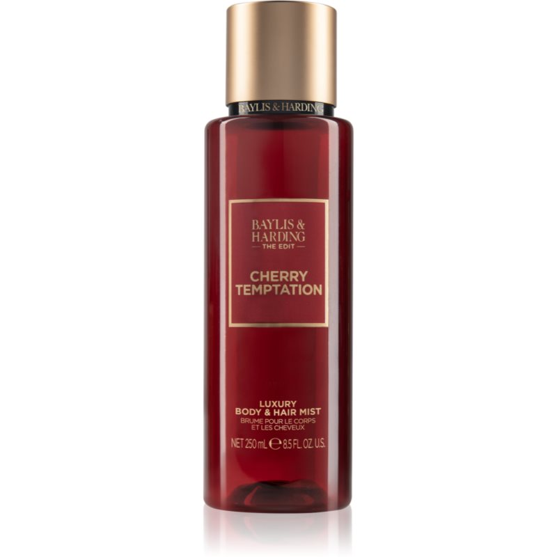 Baylis & Harding The Edit Cherry Temptation odišavljeno pršilo za telo Cherry, Jasmin & Sandalwood 250 ml