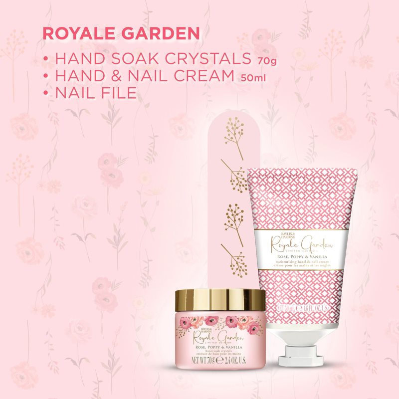 Baylis & Harding Royale Garden Rose, Poppy & Vanilla Coffret Cadeau Mains Et Ongles