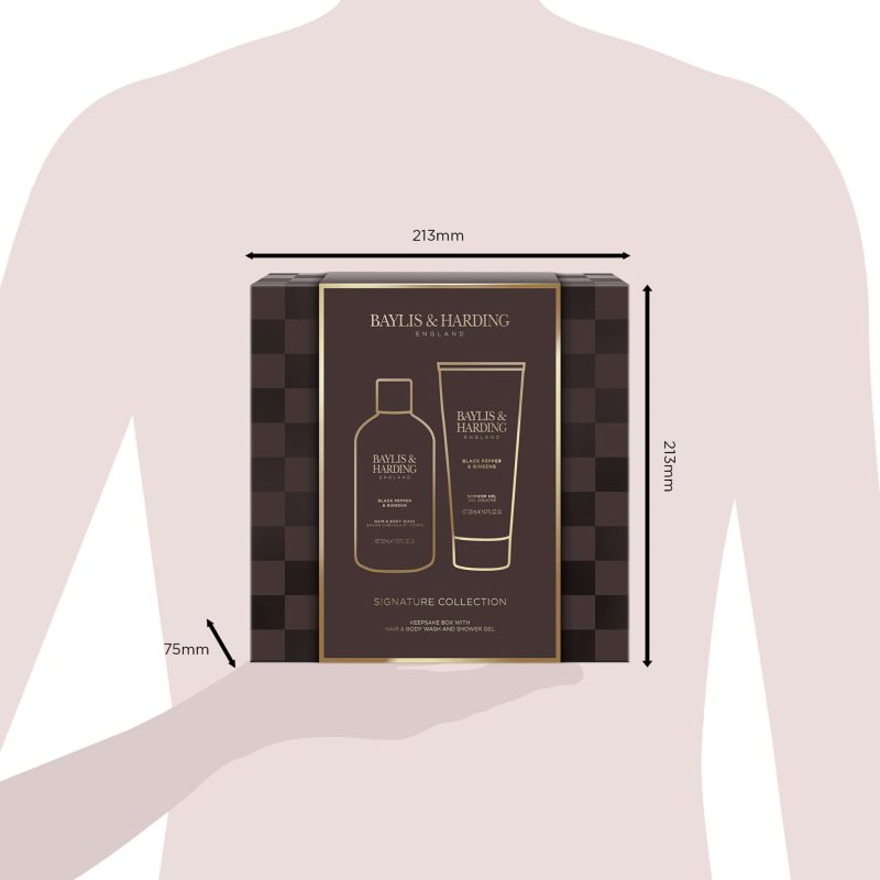 Baylis & Harding Black Pepper & Ginseng gift set for the shower for men
