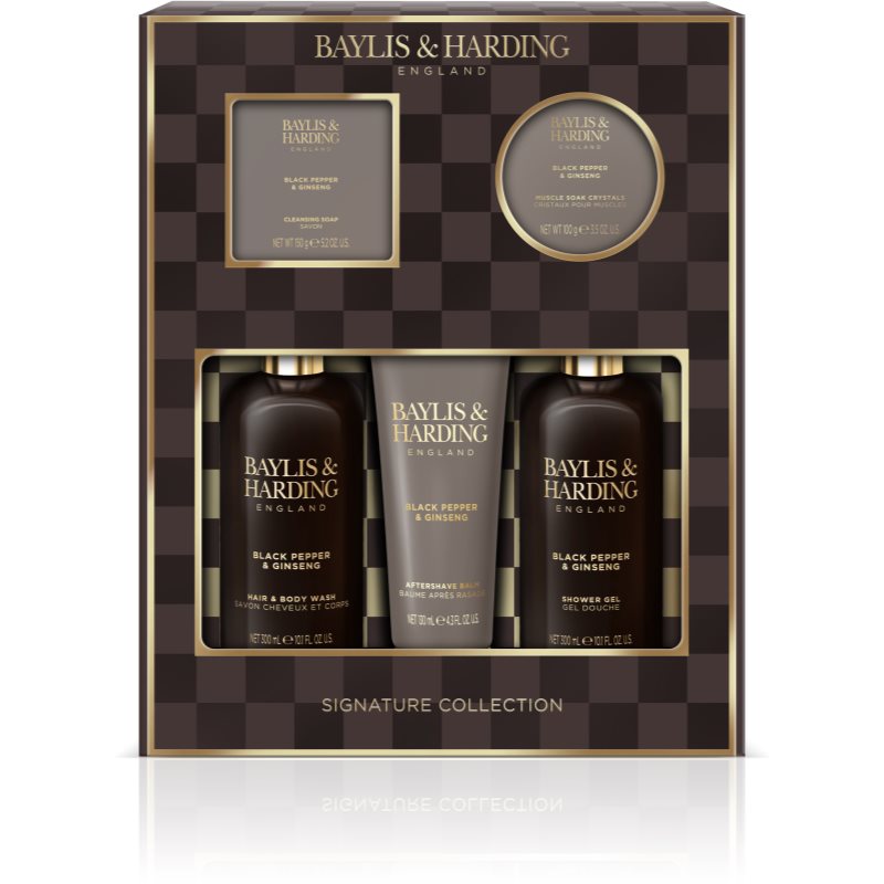 Baylis & Harding Black Pepper & Ginseng dárková sada do koupele pro muže