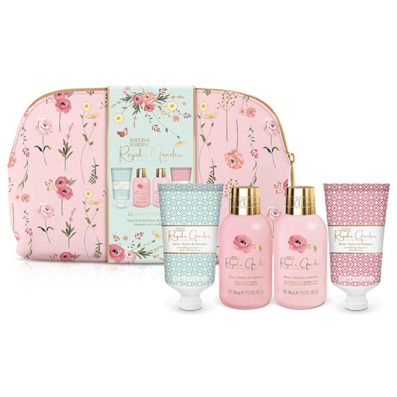 Baylis & Harding Royale Garden Rose, Poppy & Vanilla Gift Set voor Lichaam en Haar