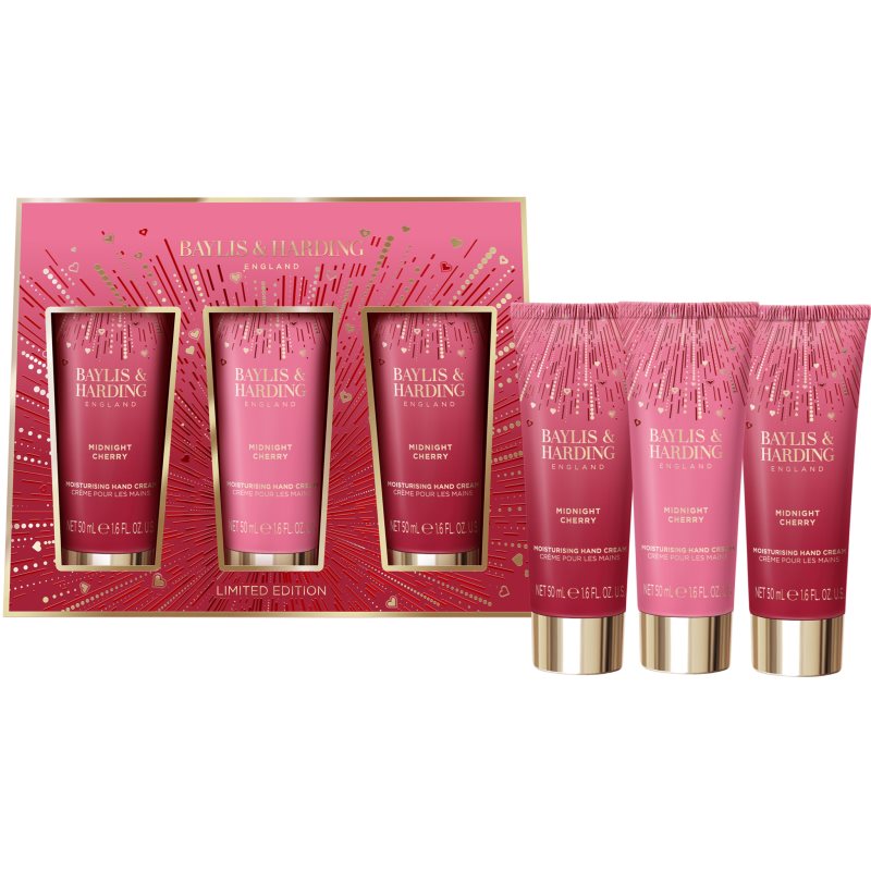 Baylis & Harding Midnight Cherry dárková sada na ruce