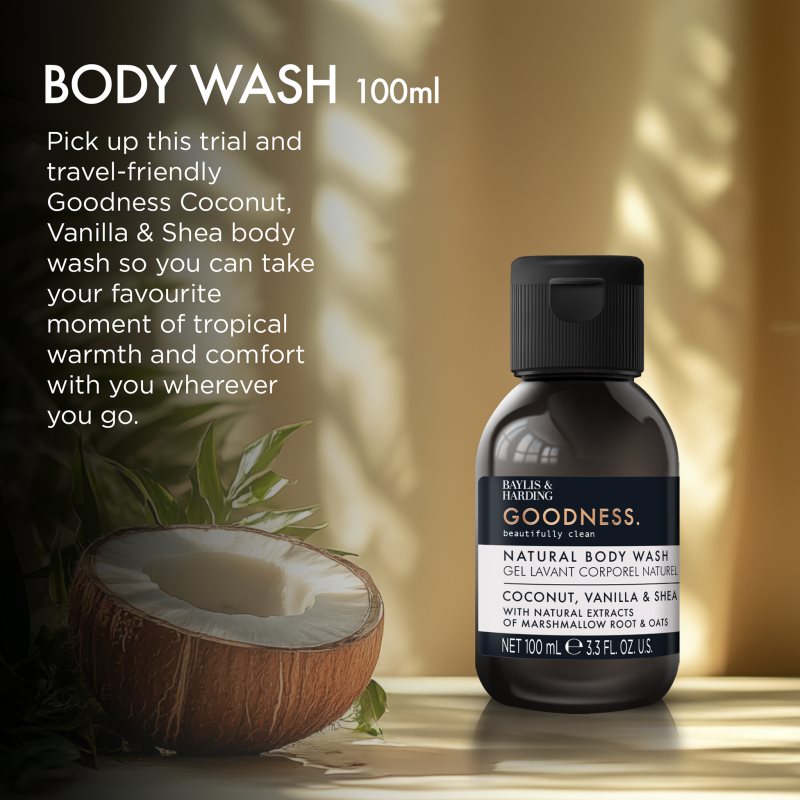 Baylis & Harding Goodness Coconut, Vanilla & Shea přírodní sprchový gel 100 ml (obrázek 4)