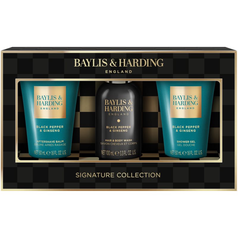 Baylis & Harding Black Pepper & Ginseng darčeková sada na tvár, telo a vlasy pre mužov