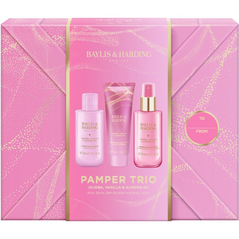 Baylis & Harding Jojoba, Vanilla & Almond Oil darilni set za telo