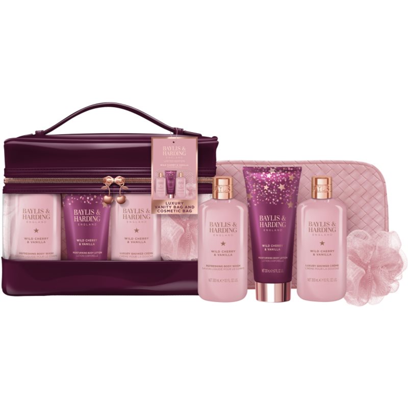Baylis & Harding Wild Cherry & Vanilla darilni set kozmetična torbica