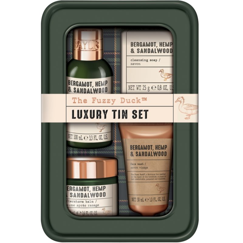 Baylis & Harding The Fuzzy Duck Bergamot, Hemp & Sandalwood gift set tin box