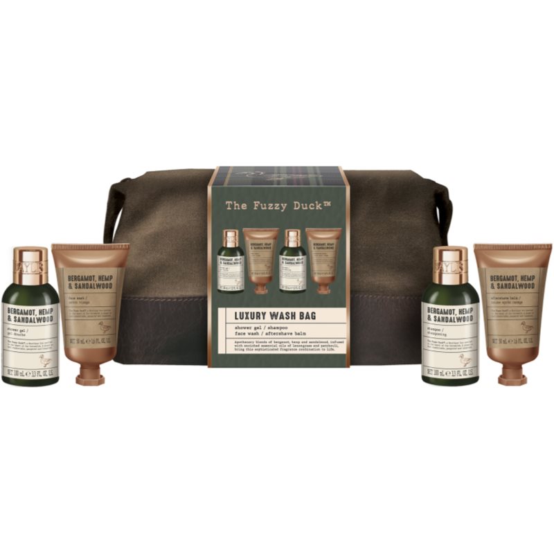 Baylis & Harding The Fuzzy Duck Bergamot, Hemp & Sandalwood gift set for travelling