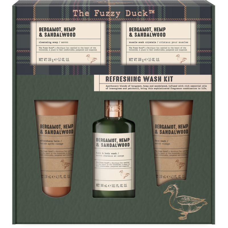Baylis & Harding The Fuzzy Duck Bergamot, Hemp & Sandalwood gift set for men