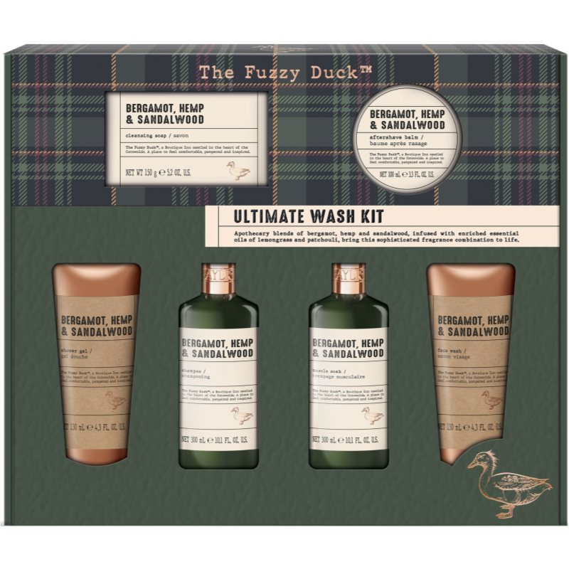 Baylis & Harding The Fuzzy Duck Bergamot, Hemp & Sandalwood gift set for men