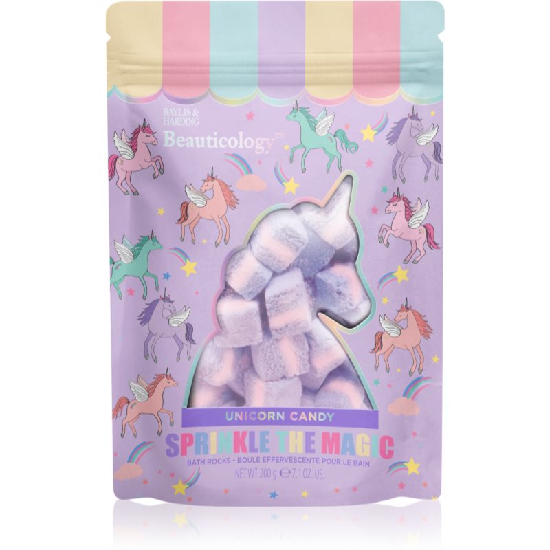 Baylis & Harding Beauticology Unicorn pezsgő fürdőkocka illatok Unicorn Candy 200 g