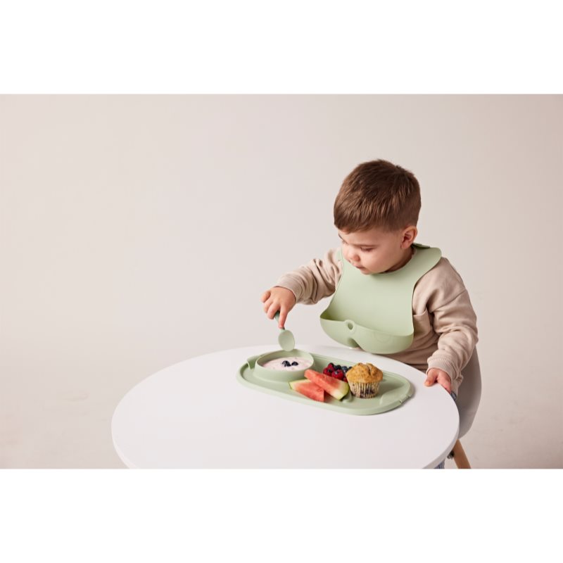 b.box Silicone Bib podbradníček Sage 4m+ 1 ks