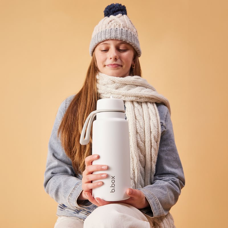 b.box Insulated Flip Top Bottle termofľaša White out 1000 ml